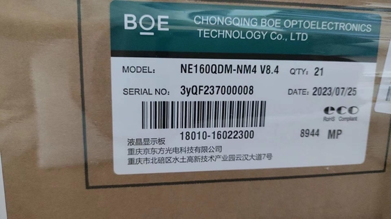 kupować BOE 16-calowy ekran lcd NE160QDM-NM4 2560*1600Pixels 188ppi 1250CD/M2 3.3V panel lcd zewnętrzny o wysokiej jasności online manufacture