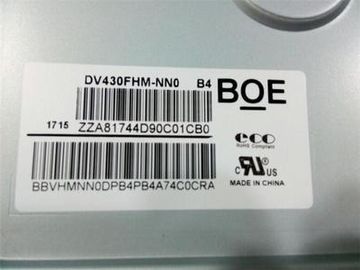 kupować BOE 43 cali Duży ekran LCD 400CCD / M2 Jasność dla odtwarzacza online manufacture