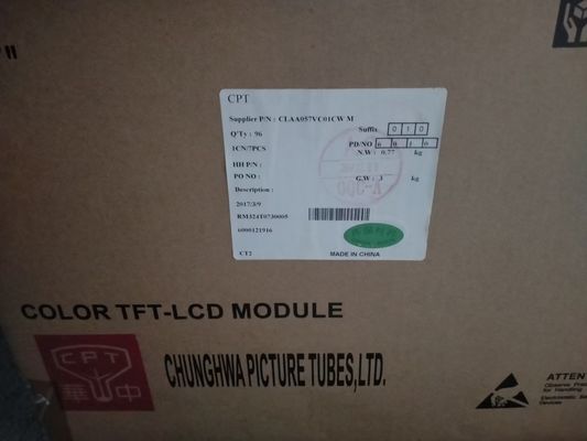 kupować 5.7 cali przemysłowy wyświetlacz LCD 40 pin 139PPI CLAA057VC01CW NTSC CPT online manufacture