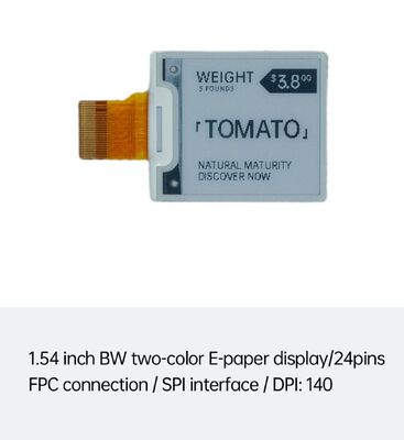 Dobra cena. Wyświetlacz E Ink 1,54 cala czarno-biały z interfejsem SPI do etykiet elektronicznych i inteligentnego domu w Internecie